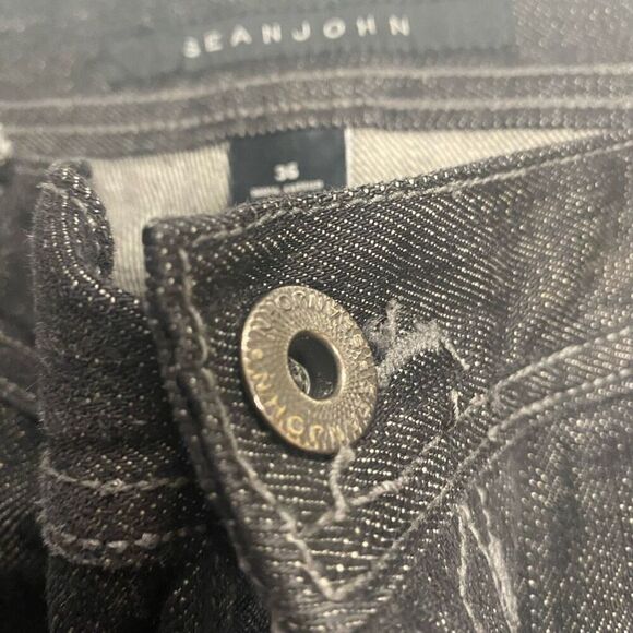 SEAN JOHN Men’s Jeans Size 36 Gray Black 32 Inch Inseam SEE DESCRIPTION - Picture 10 of 14